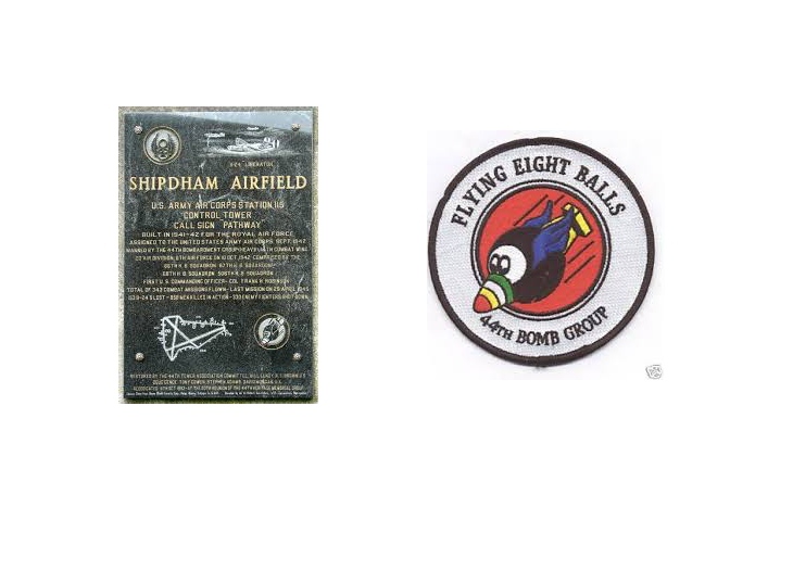 Shipdham Airfield Memorial & 44th Bomb Group Roundel