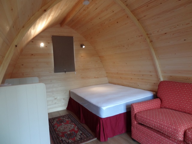 Inside the Camping Pods at Kings Lynn Campsite