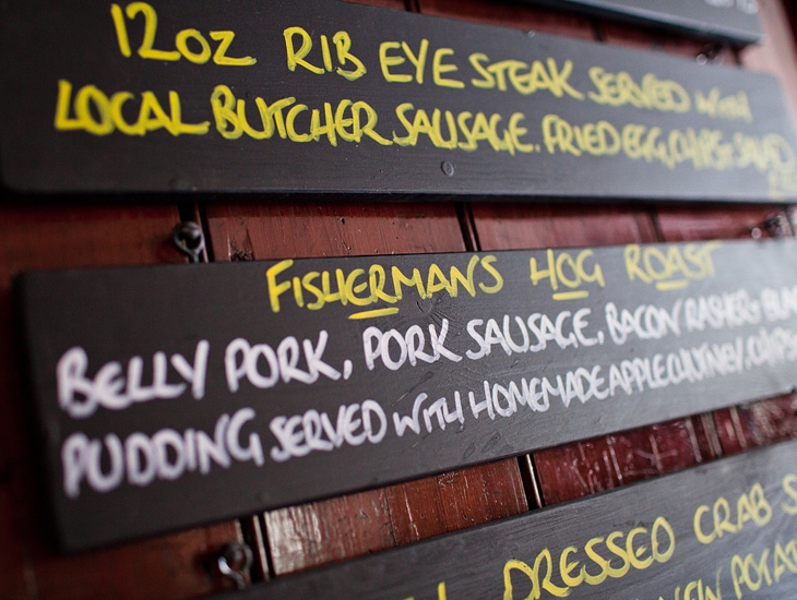 Specials Board of the Fishermans Return