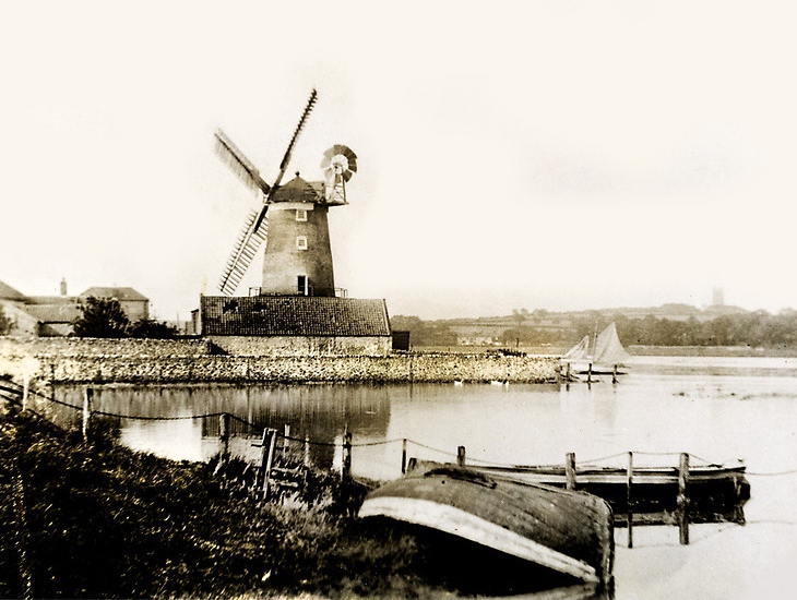Cley Mill Marsh Tide circa 1900