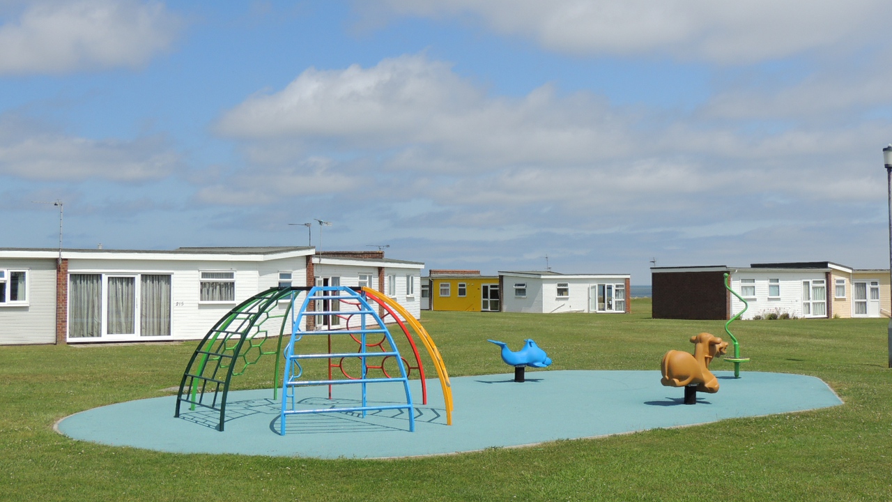 Play area in Winterton Valley Holidays Park Norfolk