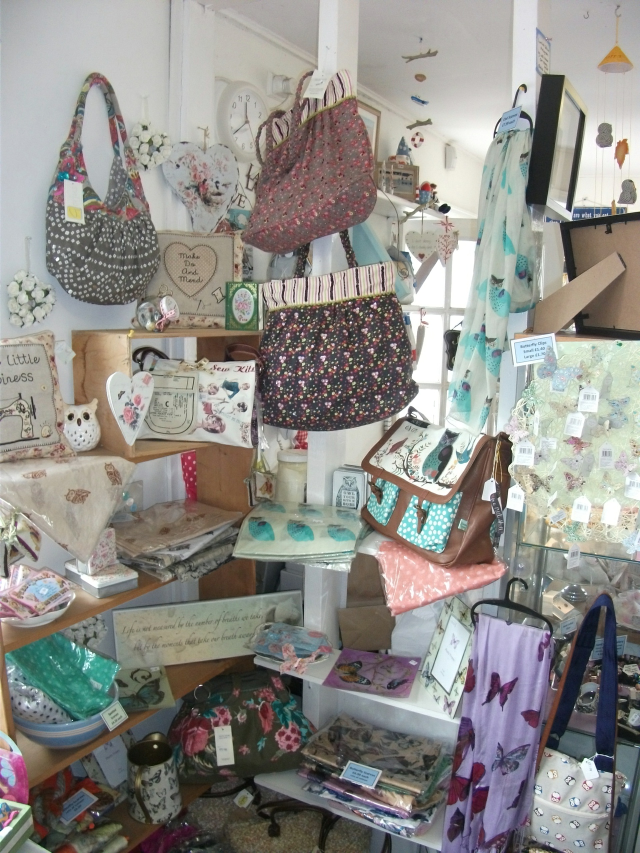Crafts Gift Shop Bag Section