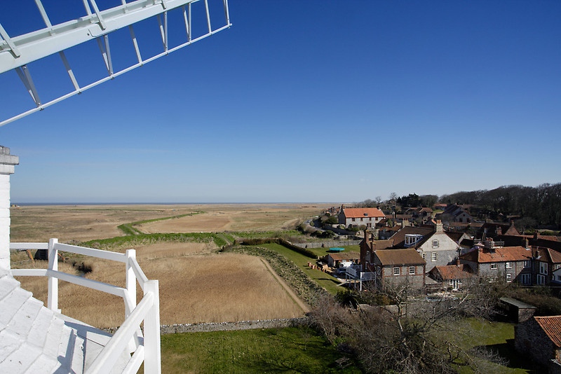 View from the top of Cley Mill North Norfolk